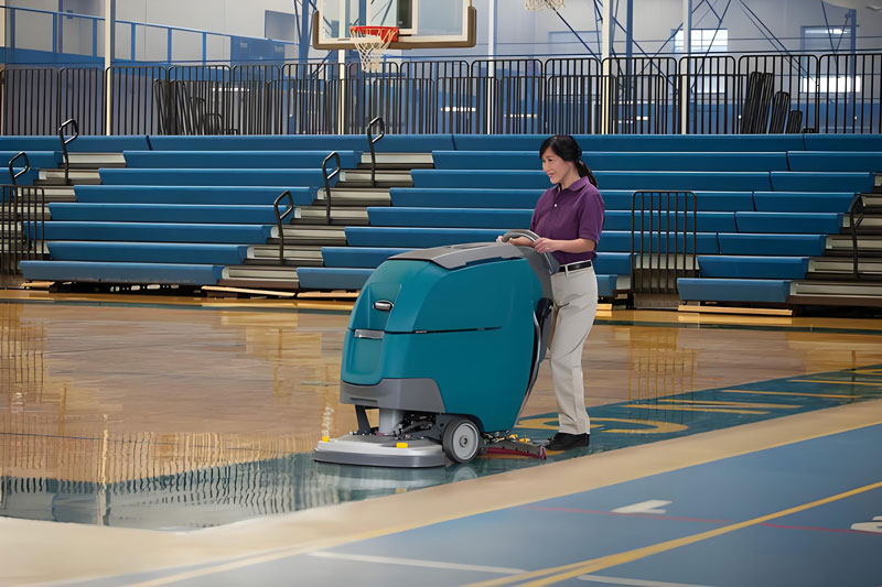 ZSmart floor scrubber's high-efficiency cleaning technology